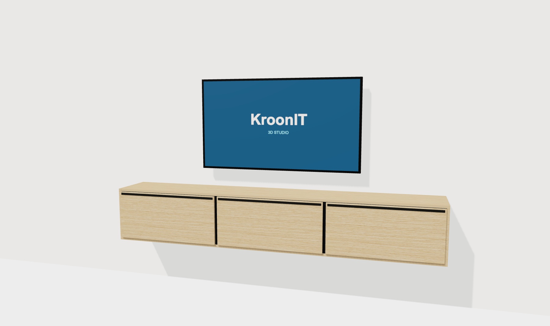 Een tv-kast uit de KroonIT 3D-collectie
